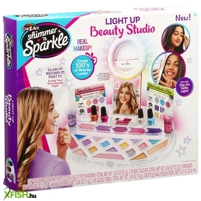 Crazart shimmern sparkle szépségszalon körlámpával