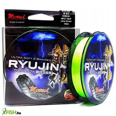 Momoi Ryujin Fonott Zsinór Átmérő: 0,18 Mm, Hossz: 130M, Szakítószilárdság: 13Kg, Szín: Fluo Zöld