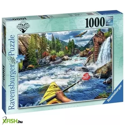 Ravensburger puzzle 1000 db - white water kajakozás