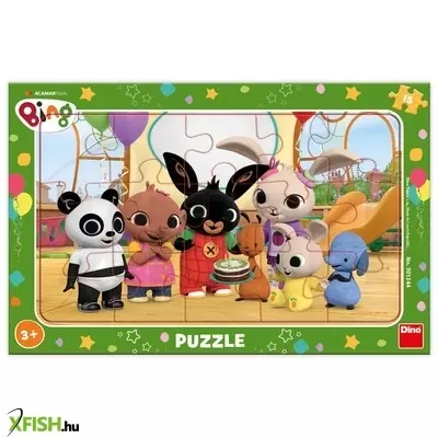 Dino puzzle 15 db - bing a játszótéren
