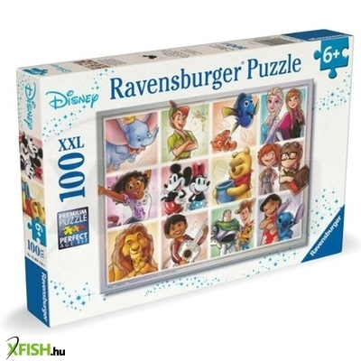 ravensburger puzzle 100 db - disney karakterek