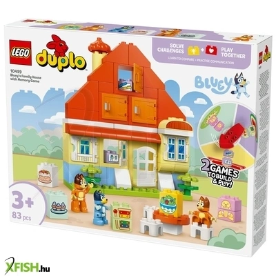 Lego duplo bluey 10459 bluey családi háza memóriajátékkal