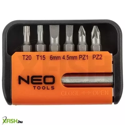 Neotools csavarhúzó bitkészlet 7db