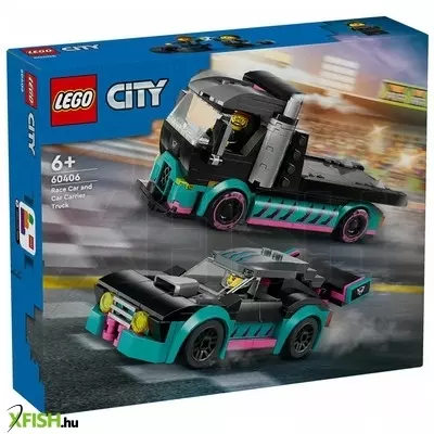 Lego city great vehicles 60406 versenyautó és autószállító teherautó