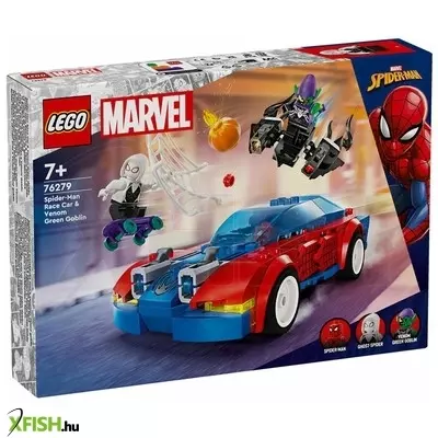 lego super heroes marvel 76279 pókember versenyautó & venomizált zöld manó
