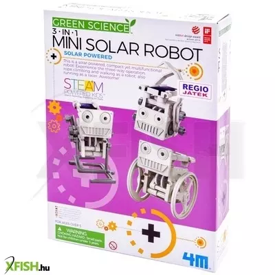 4m 3 az 1-ben napelemes robot