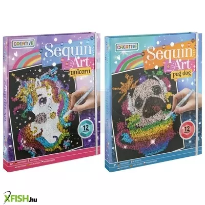 Grafix flitteres képkészítő, 20x25 cm, 12 színű flitter, 2 féle