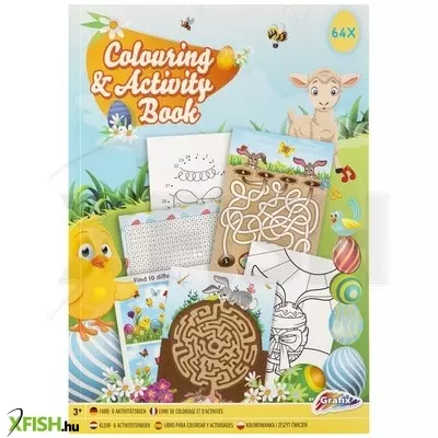 Grafix húsvéti kifestő- és foglalkoztató könyv, 64 oldal, a4