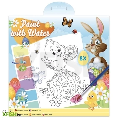 Grafix húsvéti fess vízzel 20x20 cm, 8 lap, ecsettel