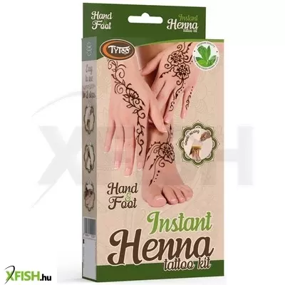 Tytoo instant henna szett kéz és láb mintákkal, olajjal
