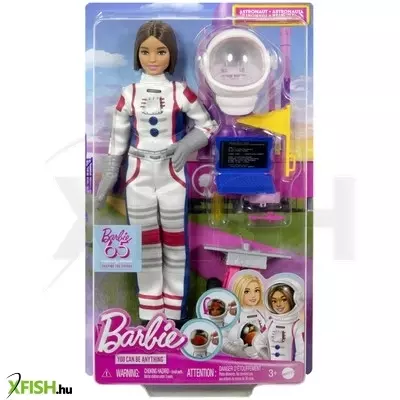 Mattel barbie 65. évfordulós karrier játékszett - űrhajós