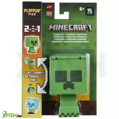 Mattel minecraft flippin figs átalakítható figura - creeper