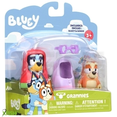 Moose bluey figura dupla csomag nagyi