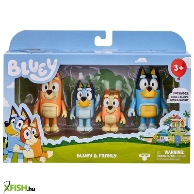 Moose bluey család figura szett 4db