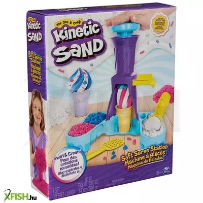 Spin master kinetic sand - selymes fagylalt tálaló