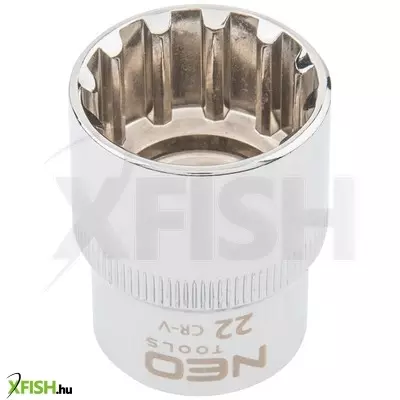 Neotools dugókulcs 22mm, 1/2, spline