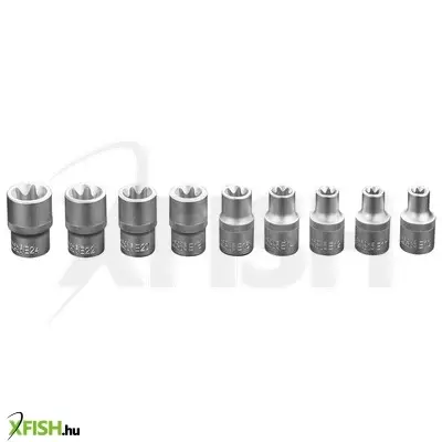 Neotools torxkulcs készlet 9db, 1/2, e10 - e25