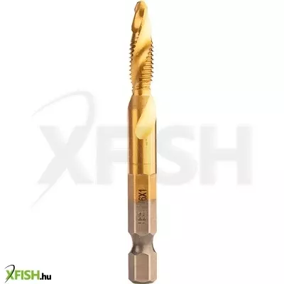 Neotools gépi menetfúró, 2az1ben előfúró éllel, hss-titán, m6x1mm, hatszög szárral