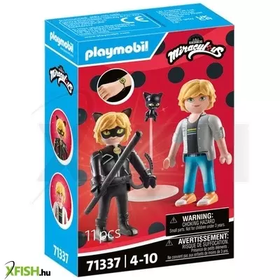 Playmobil miraculous adrien & fekete macska