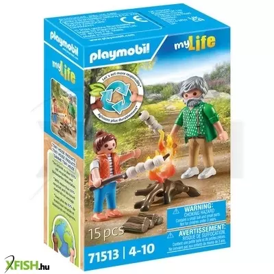 playmobil tábortűz pillecukorral