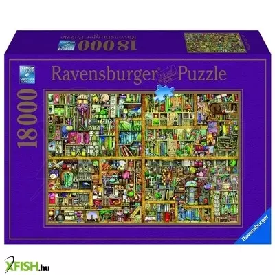 Ravensburger puzzle 18 000 db - varázslatos könyves szekrény