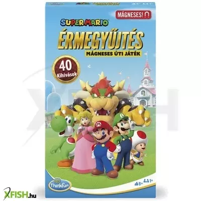 thinkfun super mario - érmegyűjtés, mágneses útijáték