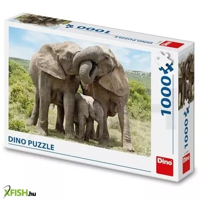 Dino puzzle 1000 db - elefánt család