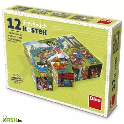 dino fa mesekocka 12 db - hófehérke