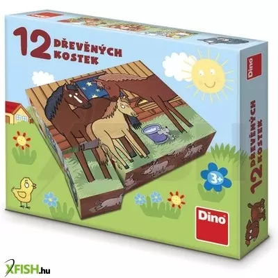 Dino fa mesekocka 12 db - háziállatok