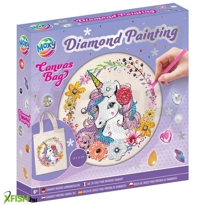 Grafix gyémántfestős vászontáska 25x31 cm