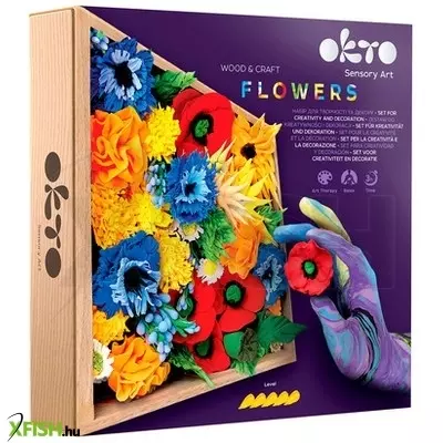 Okto sensory okto wood&craft diy gyurmavirágok - szabadság