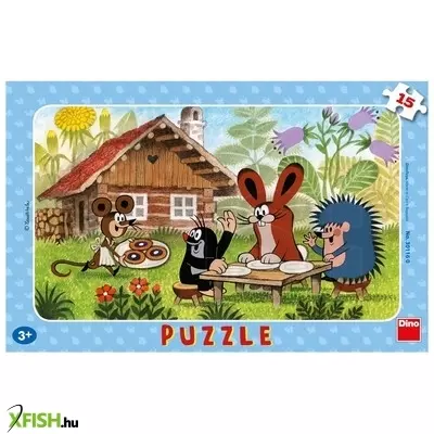 Dino kisvakond látogatóban 15 darabos puzzle