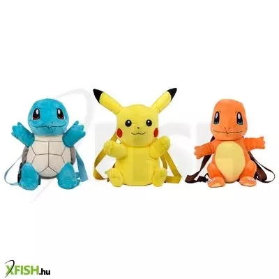 Slammer pokemon plüss hátizsák, 3 féle