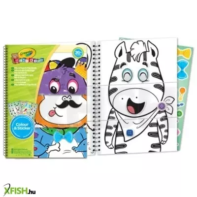 Crayola mini kids lapozható matricás színezőkönyv
