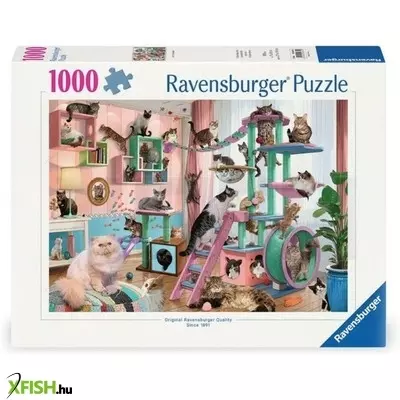 Ravensburger puzzle 1000 db - macskamenyország