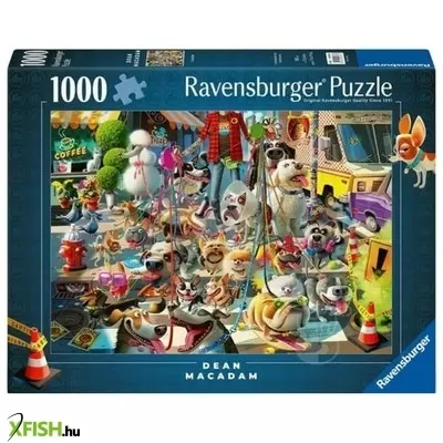Ravensburger puzzle 1000 db - a kutyasétáltató