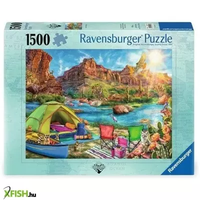 Ravensburger puzzle 1500 db - kemping a kanyonban