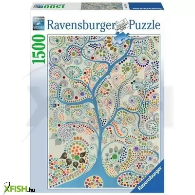 Ravensburger puzzle 1500 db - kék fa