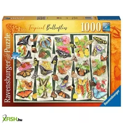 Ravensburger puzzle 1000 db - trópusi pillangók