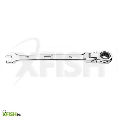 Neotools racsnis, csuklós csillag-villáskulcs 10mm