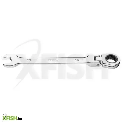 Neotools racsnis, csuklós csillag-villáskulcs 15mm
