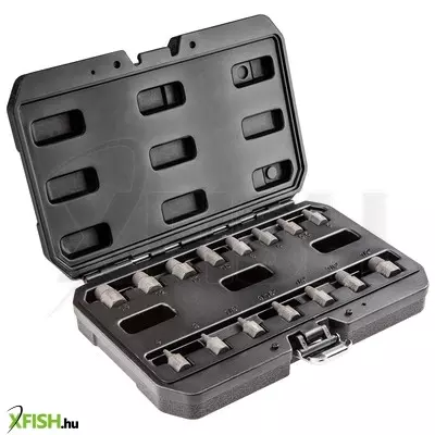 Neotools törtcsavar-kihajtó készlet, 1/2, 15db, 3-14mm (m6-m24)