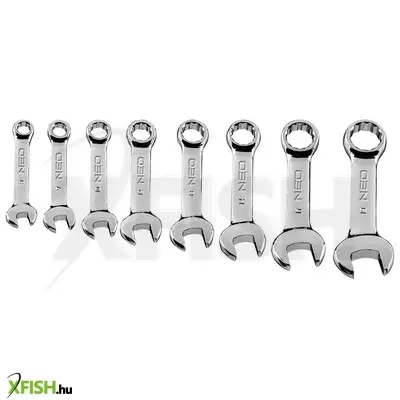 Neotools csillag-villáskulcs készlet, rövid, 8-19mm, 8db