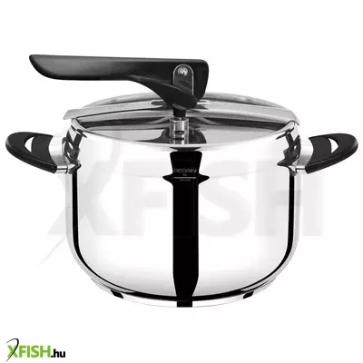 Szász pedrini 0ape039 rozsdamentes kukta, űrtartalom 5 liter, átmérő 22 cm, 3 rétegű talp, bpa free, három biztonsági szeleppel