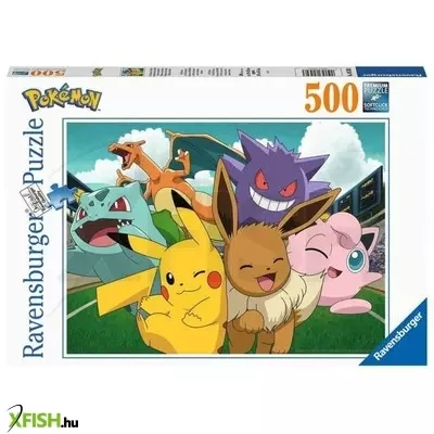 Ravensburger puzzle 500 db - pokemonok az arénában