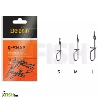Pergető kapocs Delphin Q-Snap / 10Db / 0,6Mm S