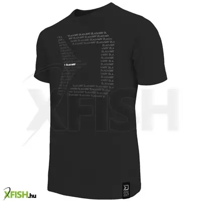 Delphin Blackway Horgász Póló Fekete S