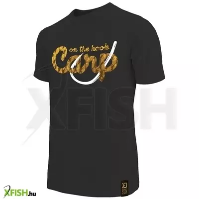 delphin carp on the hook horgász póló fekete xxl