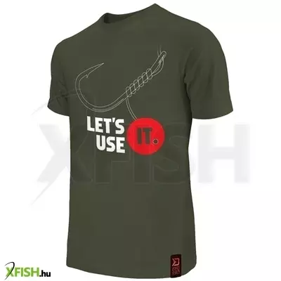 Delphin Use It Horgász Póló Zöld S