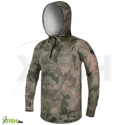 Delphin Uv Armor 50+ Kapucnis Hosszúujjú Uv Álló Póló Banx M